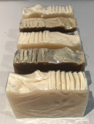 A footage of packaged soaps